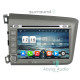 Android head unit Abyss Audio for Honda Civic 2012