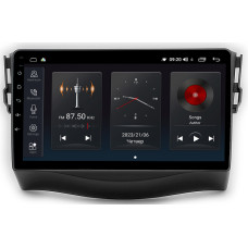 Fest eingebaute Abyss Audio SP-9135-Autoradio für Toyota RAV4 (XA30, Baujahr 2006–2012).