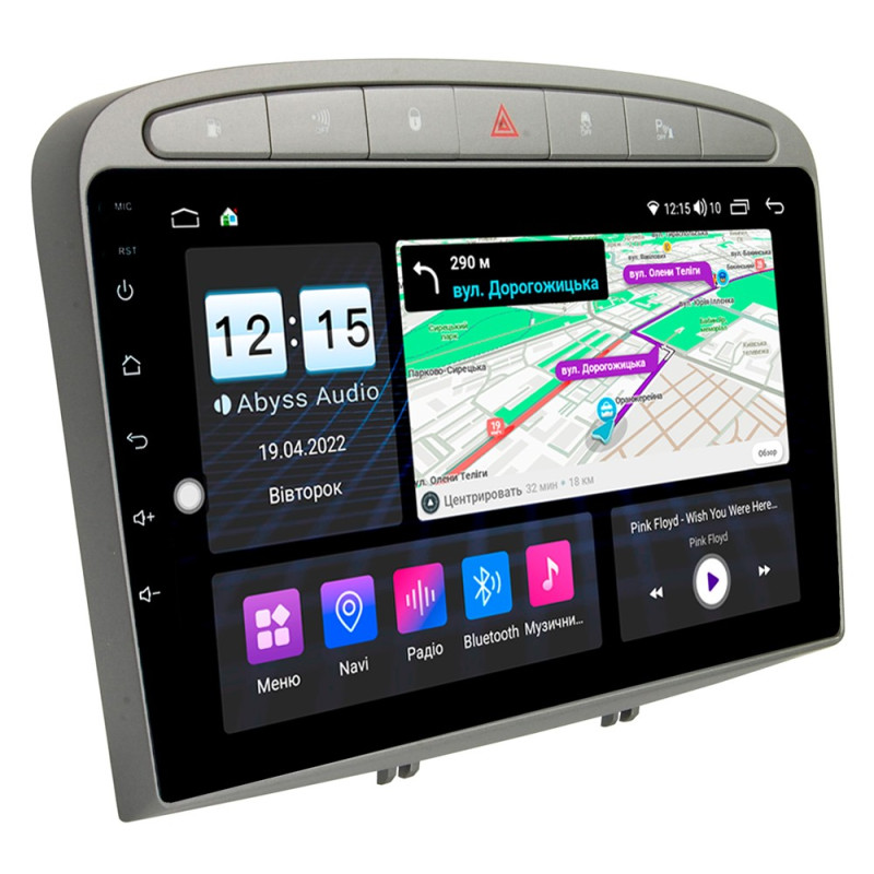Android head unit Abyss Audio MS-9236 for Peugeot 408 2011-2017
