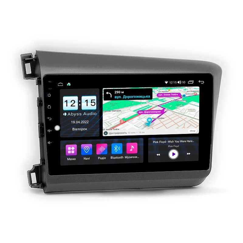 Android head unit Abyss Audio MS-9160 for Honda CIVIC 2012-2015