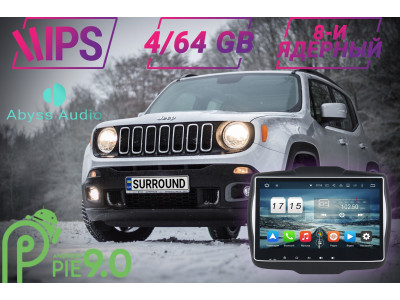 Установка штатної магнітоли на Jeep Renegade: Abyss Audio на Android 9