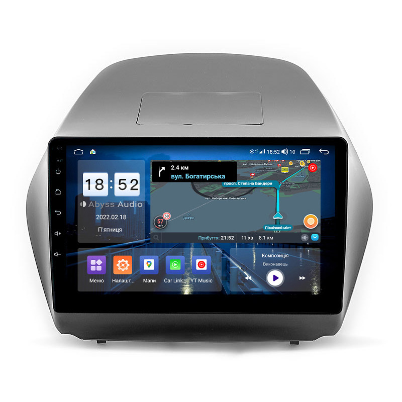Android head unit Abyss Audio QS-9204 for Hyundai Tucson 2006-2014