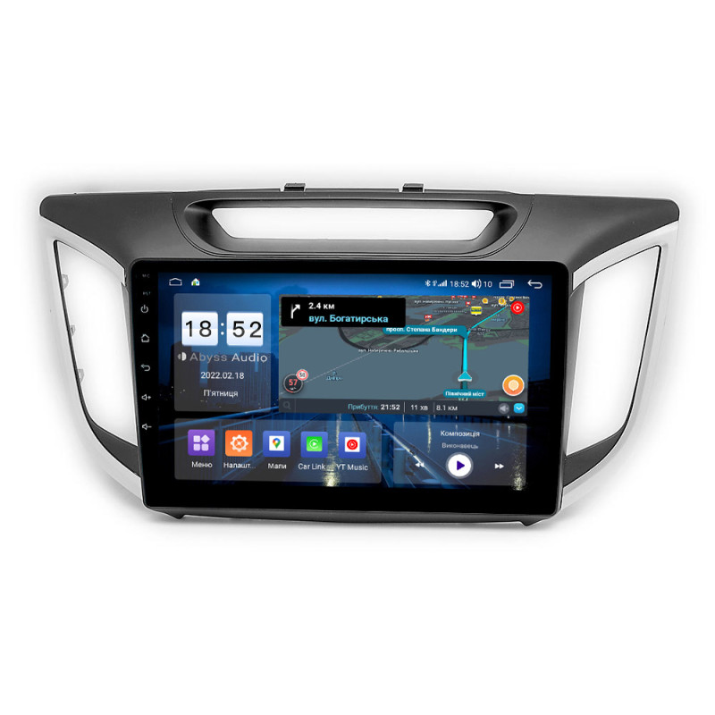 Android head unit Abyss Audio QS-0215 for Hyundai Creta / IX25 2015-2017