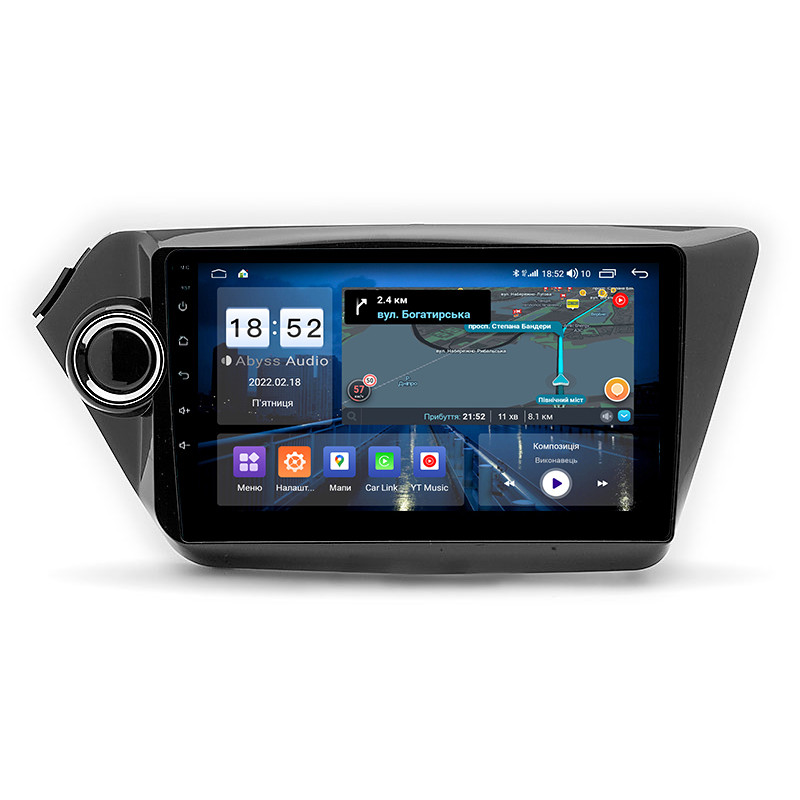 Android head unit Abyss Audio QS-9186 for KIA RIO 2015-2017