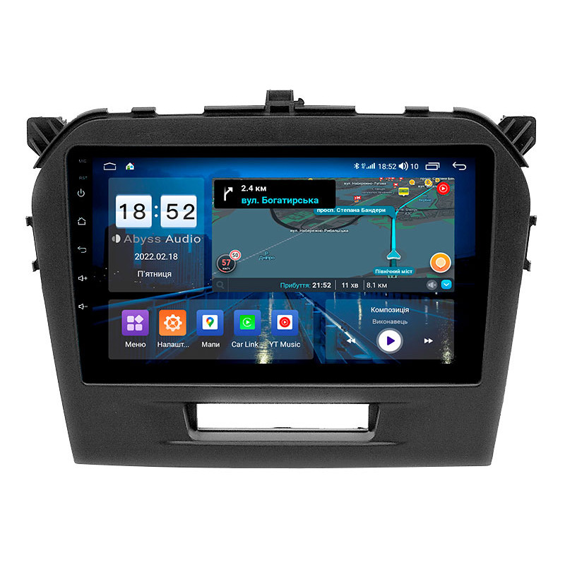 Android head unit Abyss Audio QS-9256 for Suzuki Vitara 2016+