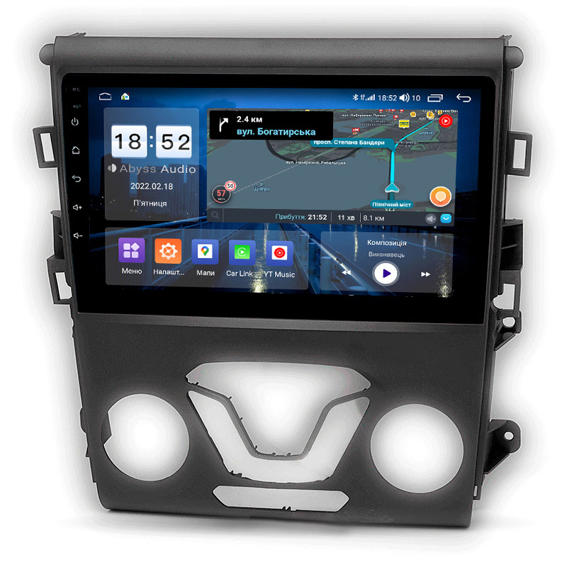 Android head unit Abyss Audio QS-9250 for Ford Mondeo / Fusion 2013-2016
