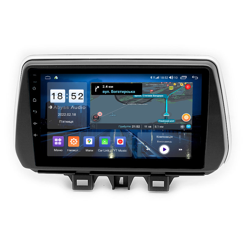 Android head unit Abyss Audio QS-0206 for Hyundai TUCSON/IX35 2018+