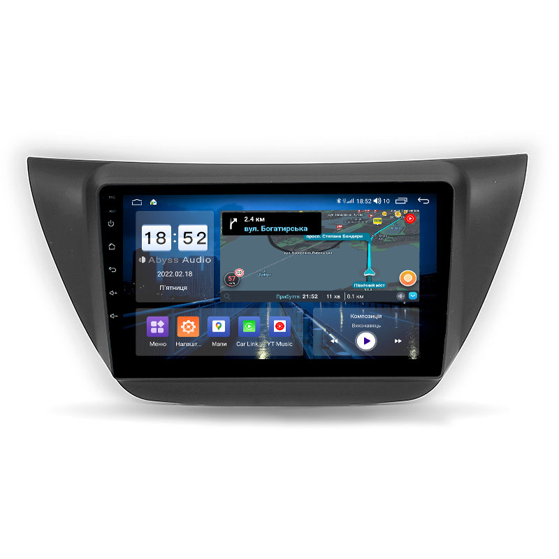 Android head unit Abyss Audio QS-9244 for Mitsubishi LANCER IX 2006-2010
