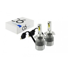 LED bulbs HeadLight C6 H4 12-24V COB (2 pcs)