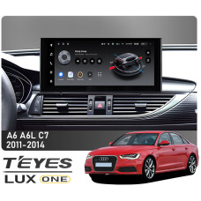 Android head unit Teyes LUX ONE 6+128 Gb Audi A6 A6L C7 2011-2014 12.3″