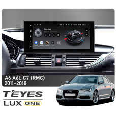 Android head unit Teyes LUX ONE 6+128 Gb Audi A6 A6L C7 (RMC) 2011-2018 12.3″