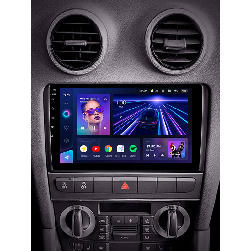 Android head unit Teyes CC3 4+64 Gb Audi A3 2 8P 2003-2013, S3 2 2006-2012, RS3 1 2011-2012 9″