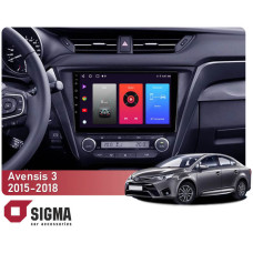 Android head unit SIGMA F10216 ANDROID 10 2+32 Gb Toyota Avensis 3 2015-2018 (F2) 10"