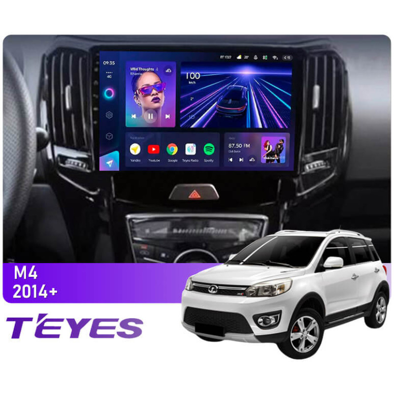 Android head unit Teyes CC3L 4+64 Gb Great Wall Hover (Haval) M4 2014+ 10" (L1)