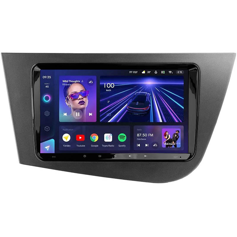 Android head unit Teyes CC3L 4+32 Gb Seat Leon 2 2005-2012 (PQ) (F1) 9"