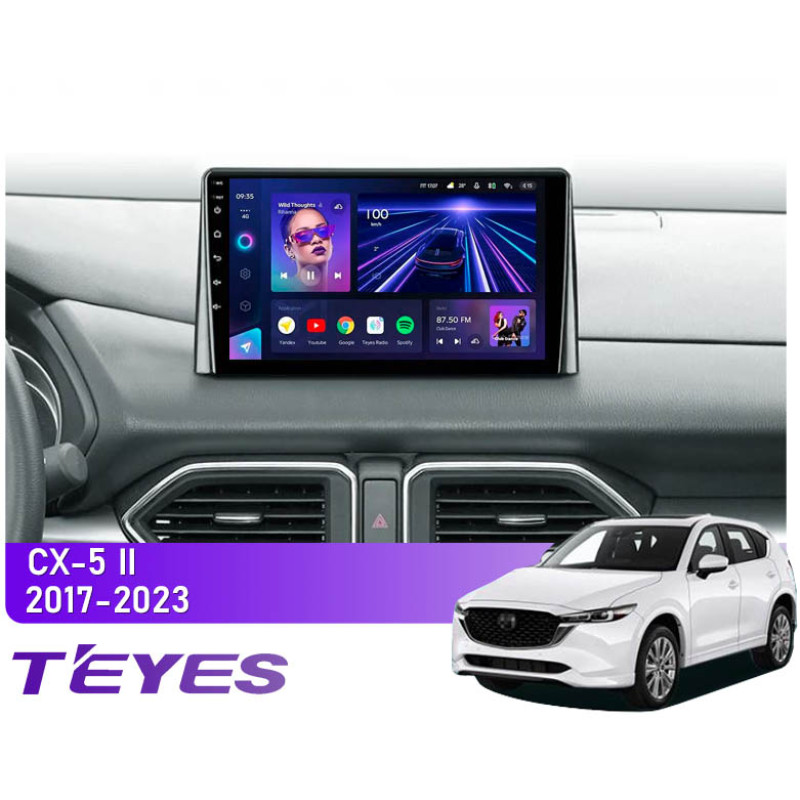 Android head unit Teyes CC3 4+64 Gb Mazda CX-5 2 KF (0din) (F1) 2017-2023 9" 0din
