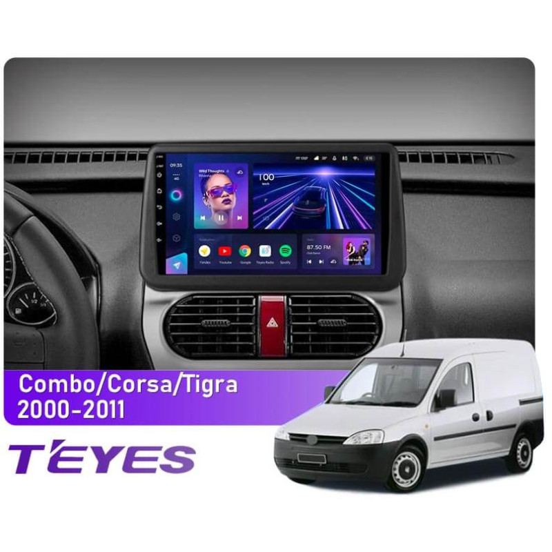 Android head unit Teyes CC3 4+64 Gb Opel Combo Corsa Tigra (0din) 2000-2011 9" 0din (L1)
