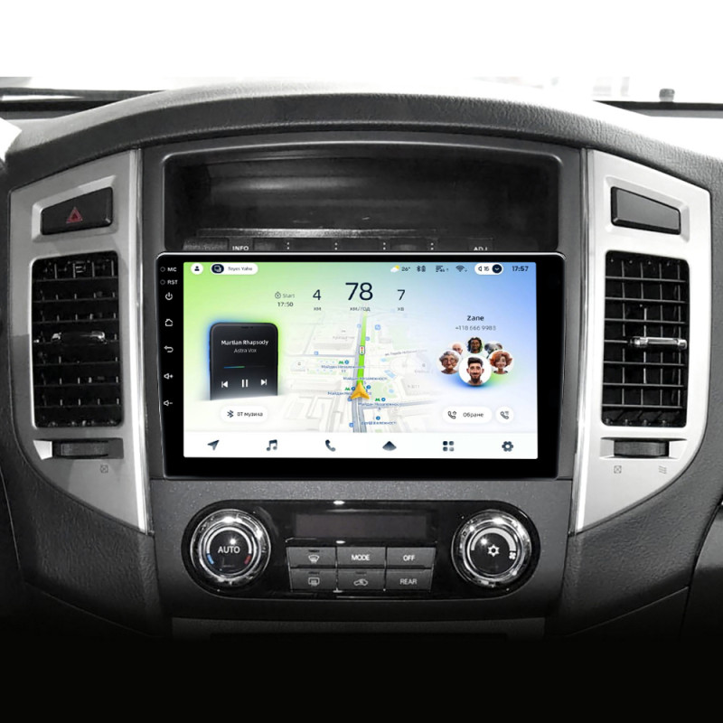 Android head unit Teyes CC4L 4+64 Gb Mitsubishi Pajero 4 V80 V90 2006-2024 9"