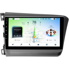 Android head unit Teyes CC4L 6+64 Gb Honda Civic 9 FB FK FD 2011-2015 9"