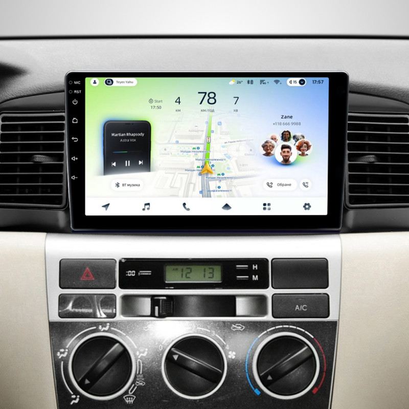 Android head unit Teyes CC4L 6+64 Gb BYD F3 1 2005-2013 9"