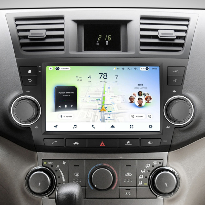 Android head unit Teyes CC4L 6+64 Gb Toyota Highlander 2 XU40 2007-2013 (F3) 9" (L2)