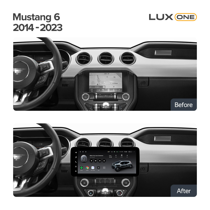 Android head unit Teyes LUX ONE 4+64 Gb Ford Mustang 6 VI S550 2014-2023 12.3" (L2)
