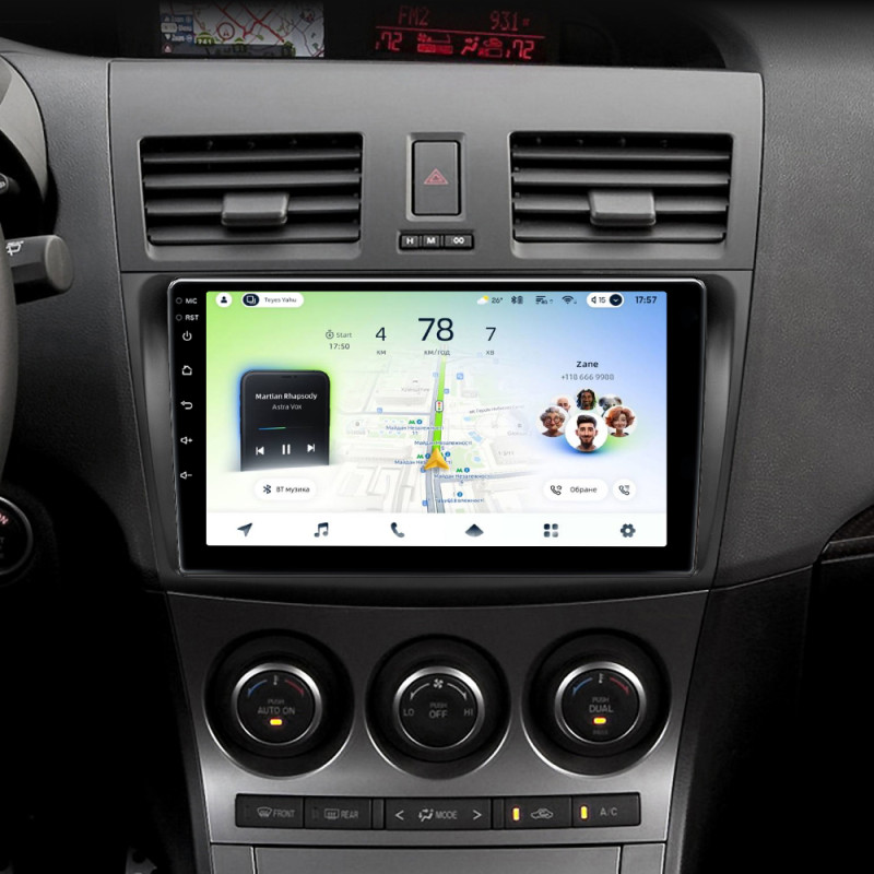 Android head unit Teyes CC4L 4+64 Gb Mazda 3 2 2009-2013 9"