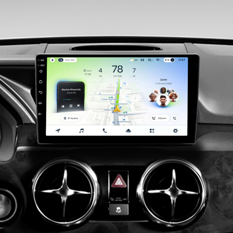 Android head unit Teyes CC4L 6+64 Gb Mercedes-Benz GLK-Class X204 2012 - 2015 9" (L3)