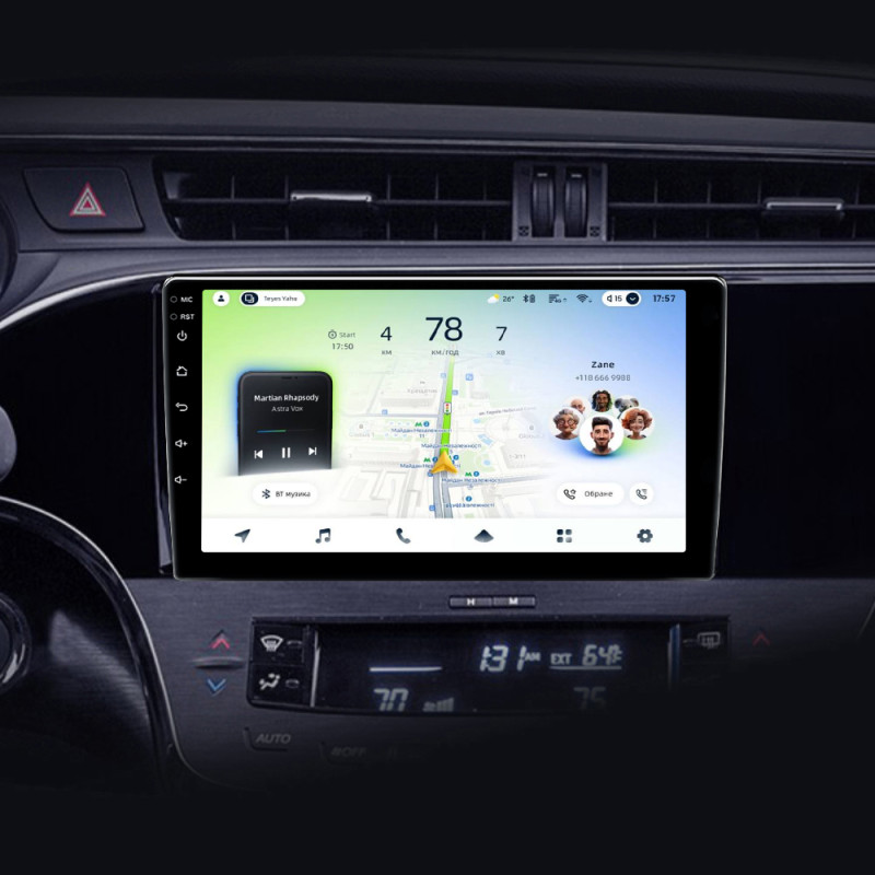 Android head unit Teyes CC4L 4+64 Gb Toyota Avalon 4 IV XX40 2012 - 2018 9" (L1)