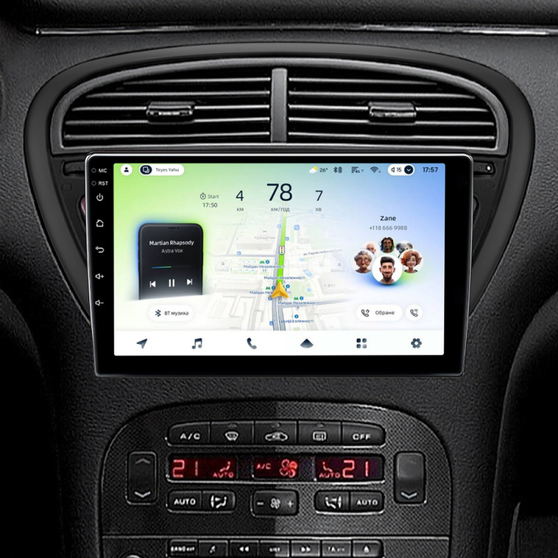 Android head unit Teyes CC4L 6+64 Gb Peugeot 607 2004-2010 9" (L1)
