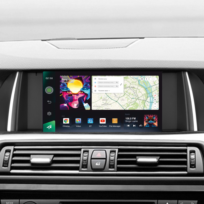 Android head unit SIGMA PRO 9464 ANDROID 12 4+64 Gb 4G DSP BMW 5 Series F10 F11 CIC 2009-2013 9" (L3)