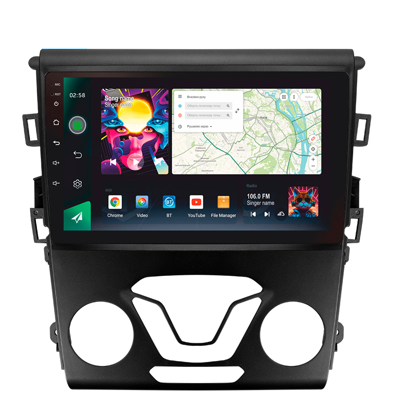 Android head unit SIGMA PRO 9464 ANDROID 12 4+64 Gb 4G DSP Ford Mondeo 5 (ZYJ) 2014-2019 9"