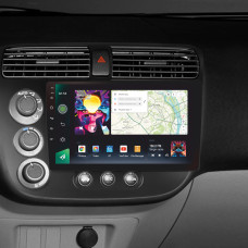 Android head unit SIGMA PRO 9464 ANDROID 12 4+64 Gb 4G DSP Honda Civic 7 2000-2006 9"