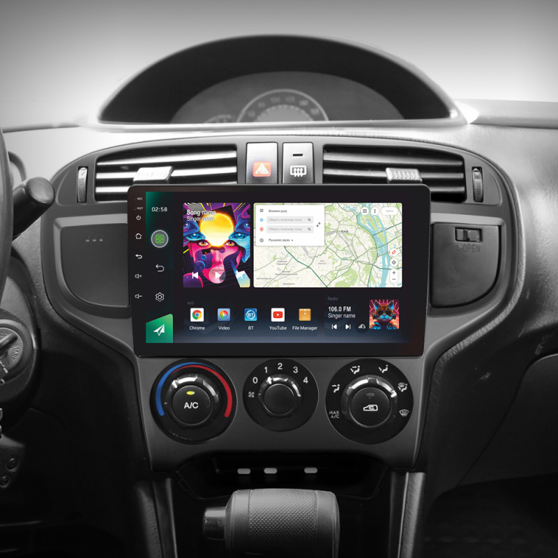Android head unit SIGMA PRO 9464 ANDROID 12 4+64 Gb 4G DSP Hyundai Matrix 2001 - 2010 9"