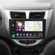 Android head unit SIGMA PRO 9464 ANDROID 12 4+64 Gb 4G DSP Hyundai Solaris 1 2010-2016 9"