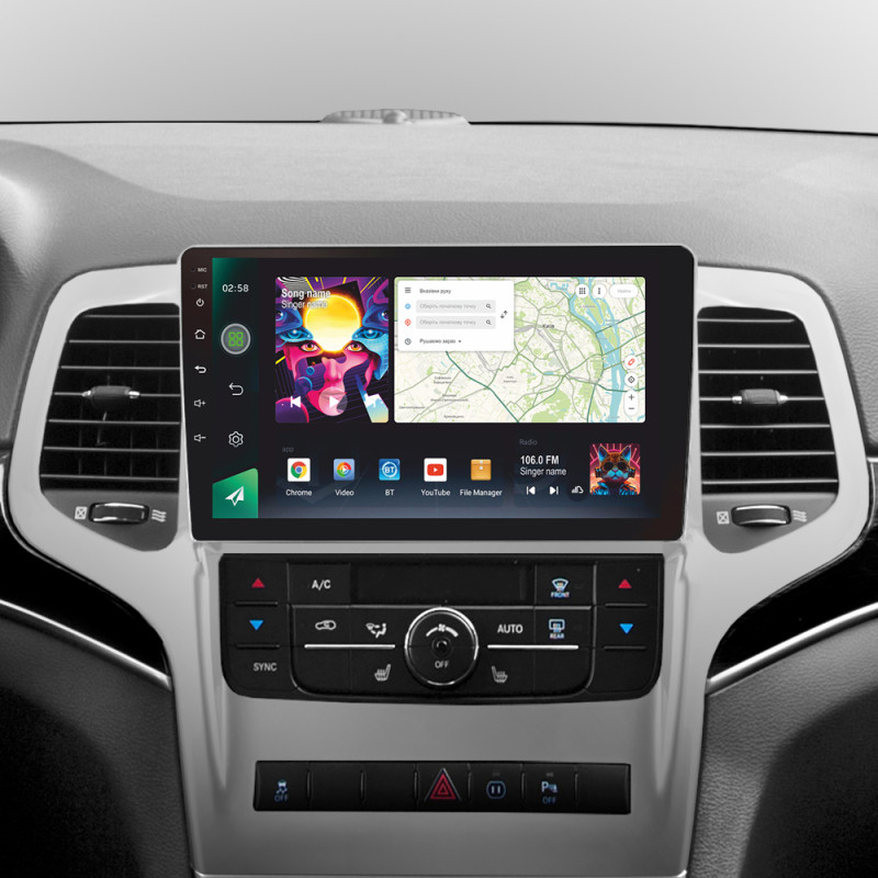 Android head unit SIGMA PRO 9464 ANDROID 12 4+64 Gb 4G DSP Jeep Grand Cherokee WK2 2010-2013 9" (L2)