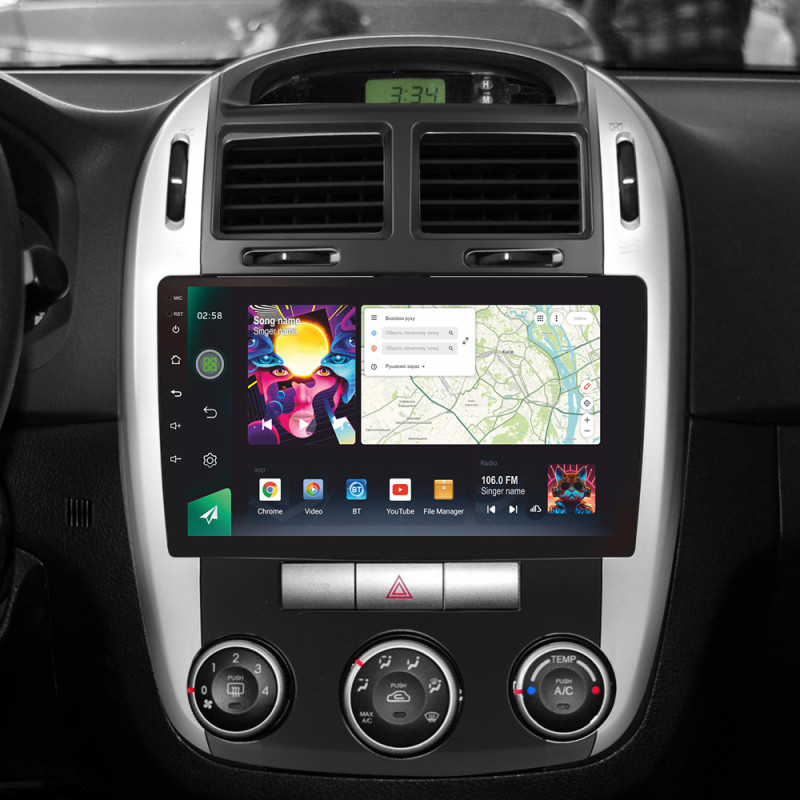 Android head unit SIGMA PRO 9464 ANDROID 12 4+64 Gb 4G DSP Kia Cerato 1 LD 2004-2008 (F1) 9"