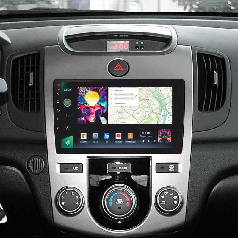 Android head unit SIGMA PRO 9464 ANDROID 12 4+64 Gb 4G DSP Kia Cerato 2 TD 2008-2013 (F1) 9"