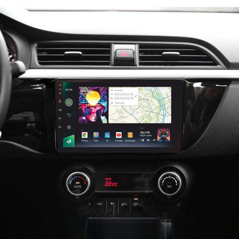 Android head unit SIGMA PRO 9464 ANDROID 12 4+64 Gb 4G DSP Kia RIO 4 2016-2020 (A) 9"