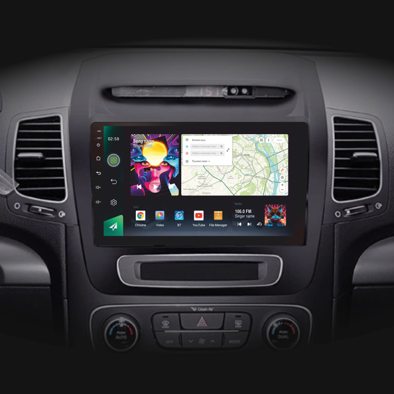 Android head unit SIGMA PRO 9464 ANDROID 12 4+64 Gb 4G DSP Kia Sorento 2 II XM 2012 - 2021 (F3) 9"