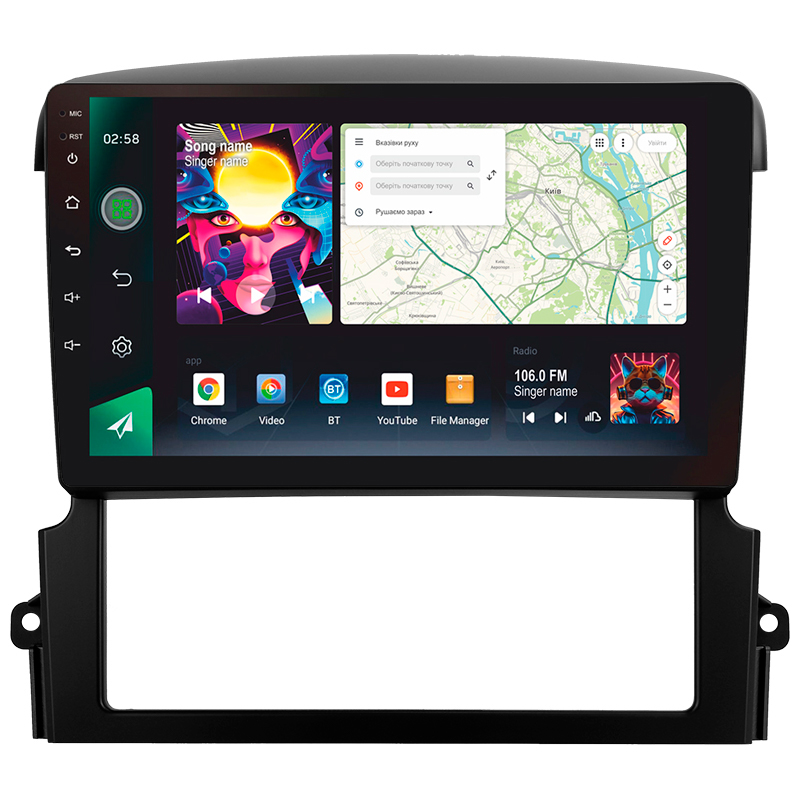 Android head unit SIGMA PRO 9464 ANDROID 12 4+64 Gb 4G DSP Kia Sorento BL 2002 - 2011 9"