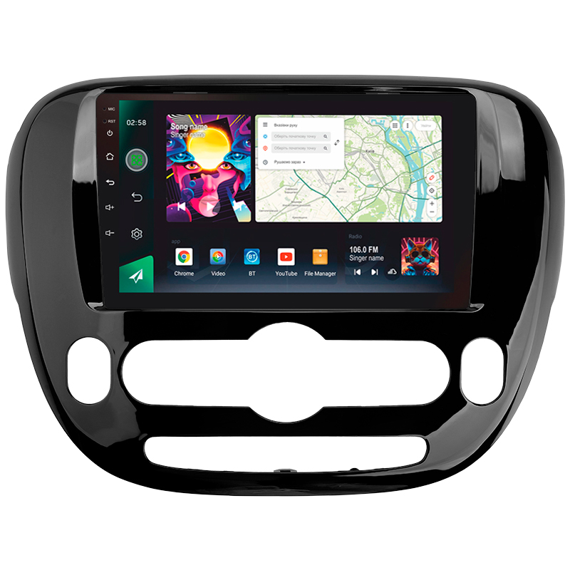 Android head unit SIGMA PRO 9464 ANDROID 12 4+64 Gb 4G DSP Kia Soul 2 PS 2013-2019 (A) 9"