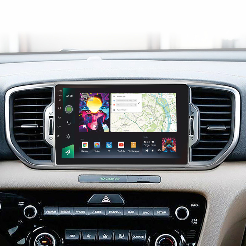 Android head unit SIGMA PRO 9464 ANDROID 12 4+64 Gb 4G DSP Kia Sportage 4 QL 2016-2018 (A) 9"