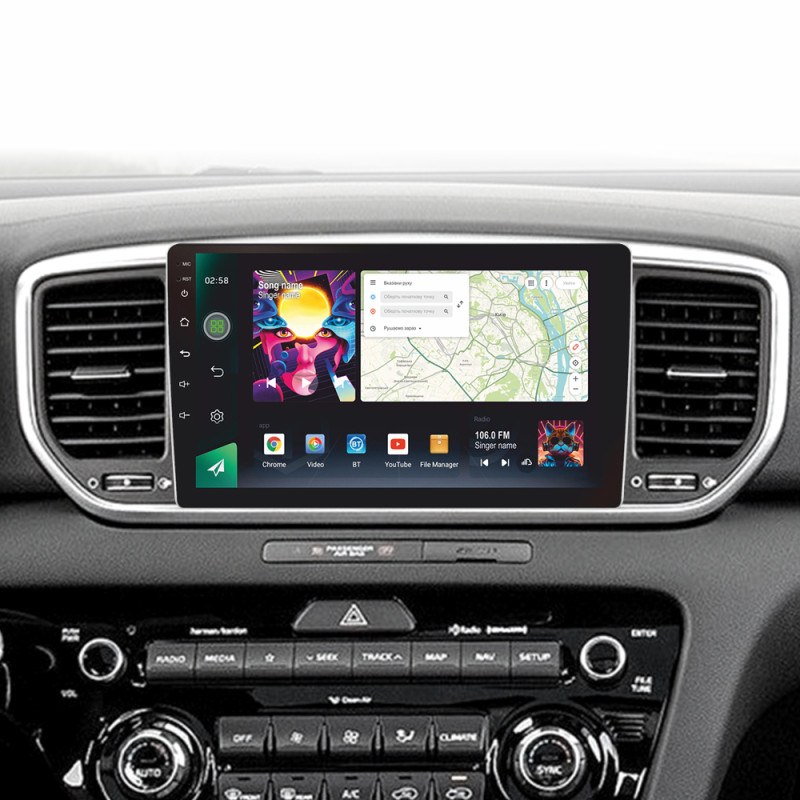 Android head unit SIGMA PRO 9464 ANDROID 12 4+64 Gb 4G DSP Kia Sportage 4 QL 2018-2022 (A) 9"
