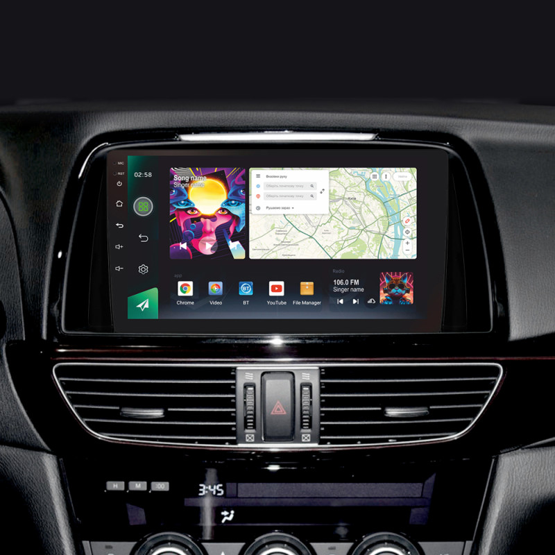 Android head unit SIGMA PRO 9464 ANDROID 12 4+64 Gb 4G DSP Mazda 6 Atenza 3 GJ 2012-2015 (A) 9"