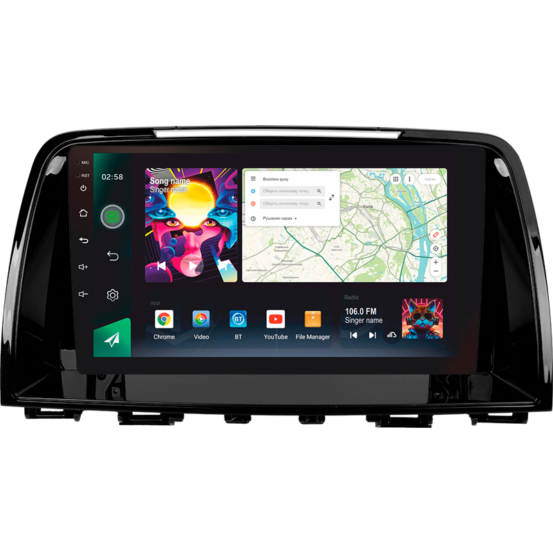 Android head unit SIGMA PRO 9464 ANDROID 12 4+64 Gb 4G DSP Mazda 6 Atenza 3 GJ 2012-2015 (B) 9"