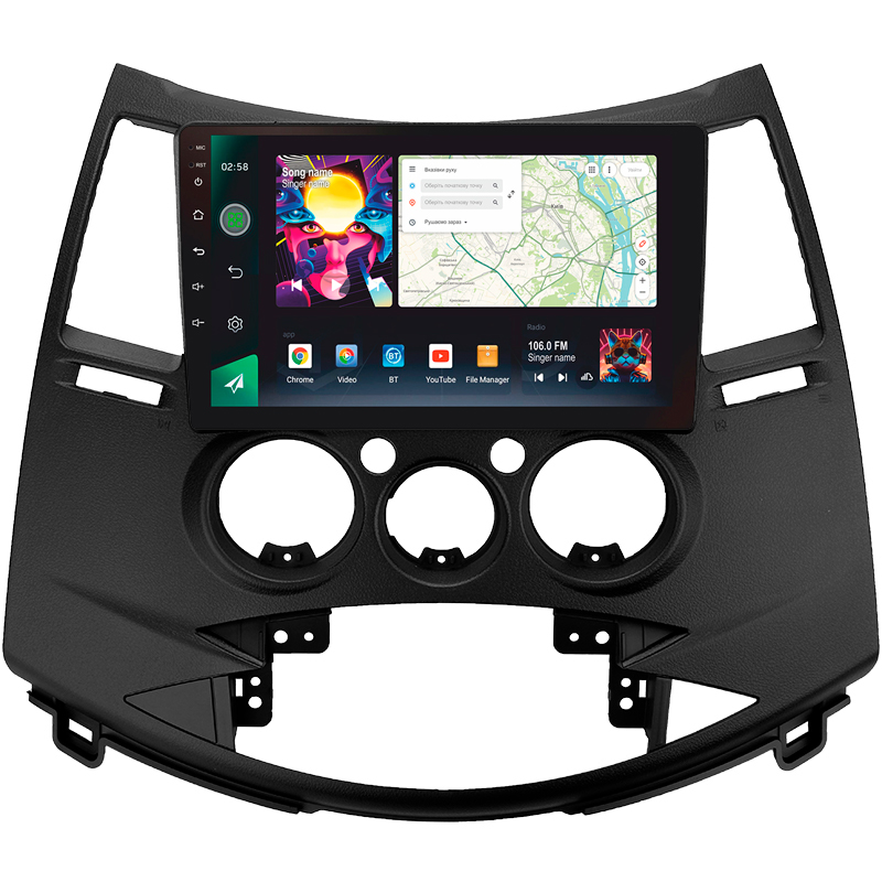 Android head unit SIGMA PRO 9464 ANDROID 12 4+64 Gb 4G DSP Mitsubishi Grandis 1 2003-2011 (F2) 9"