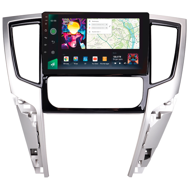Android head unit SIGMA PRO 9464 ANDROID 12 4+64 Gb 4G DSP Mitsubishi L200 5 2018-2020 (F2) 9"