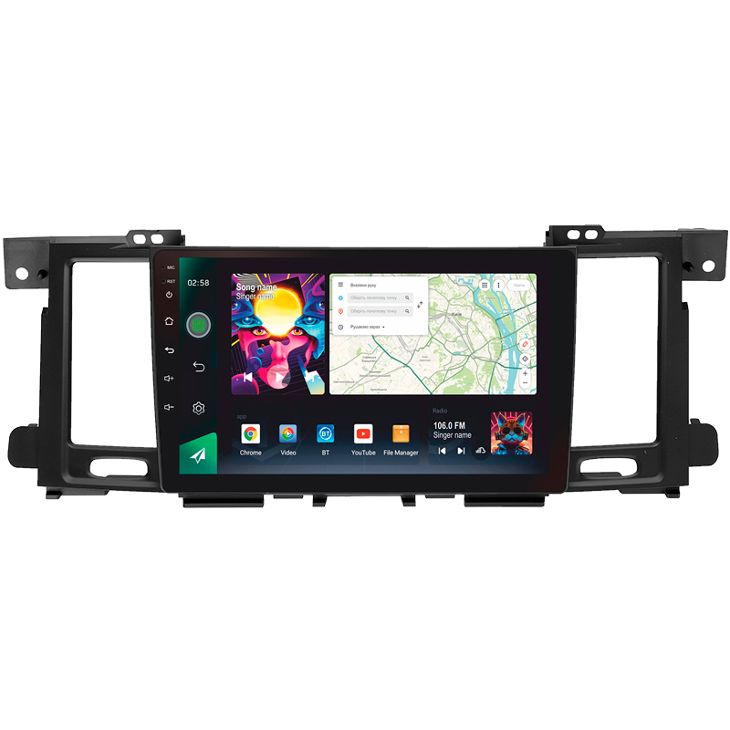 Android head unit SIGMA PRO 9464 ANDROID 12 4+64 Gb 4G DSP Nissan Patrol 6 VI Y62 2010-2020 (F1) 9" (L1)