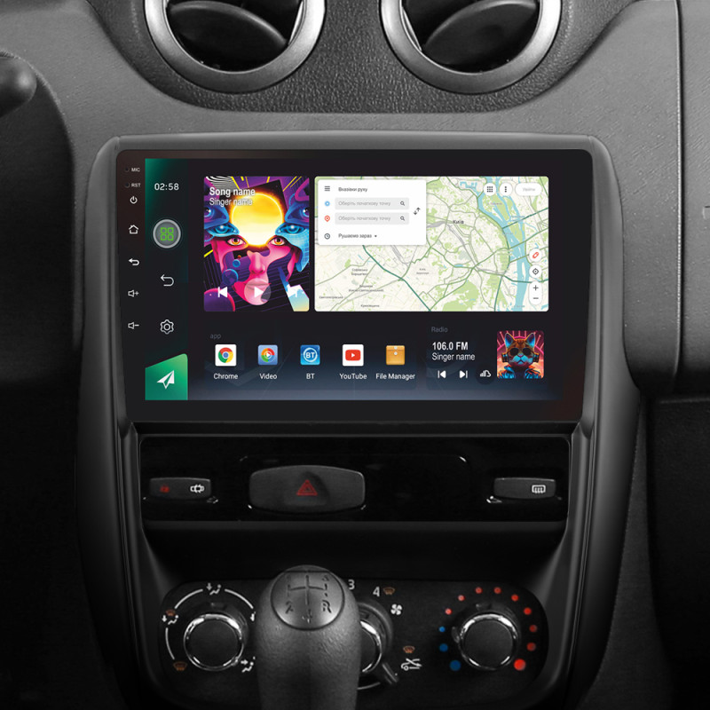 Android head unit SIGMA PRO 9464 ANDROID 12 4+64 Gb 4G DSP Renault Duster 1 2010-2015 For Nissan terrano 3 2014-2022 9"